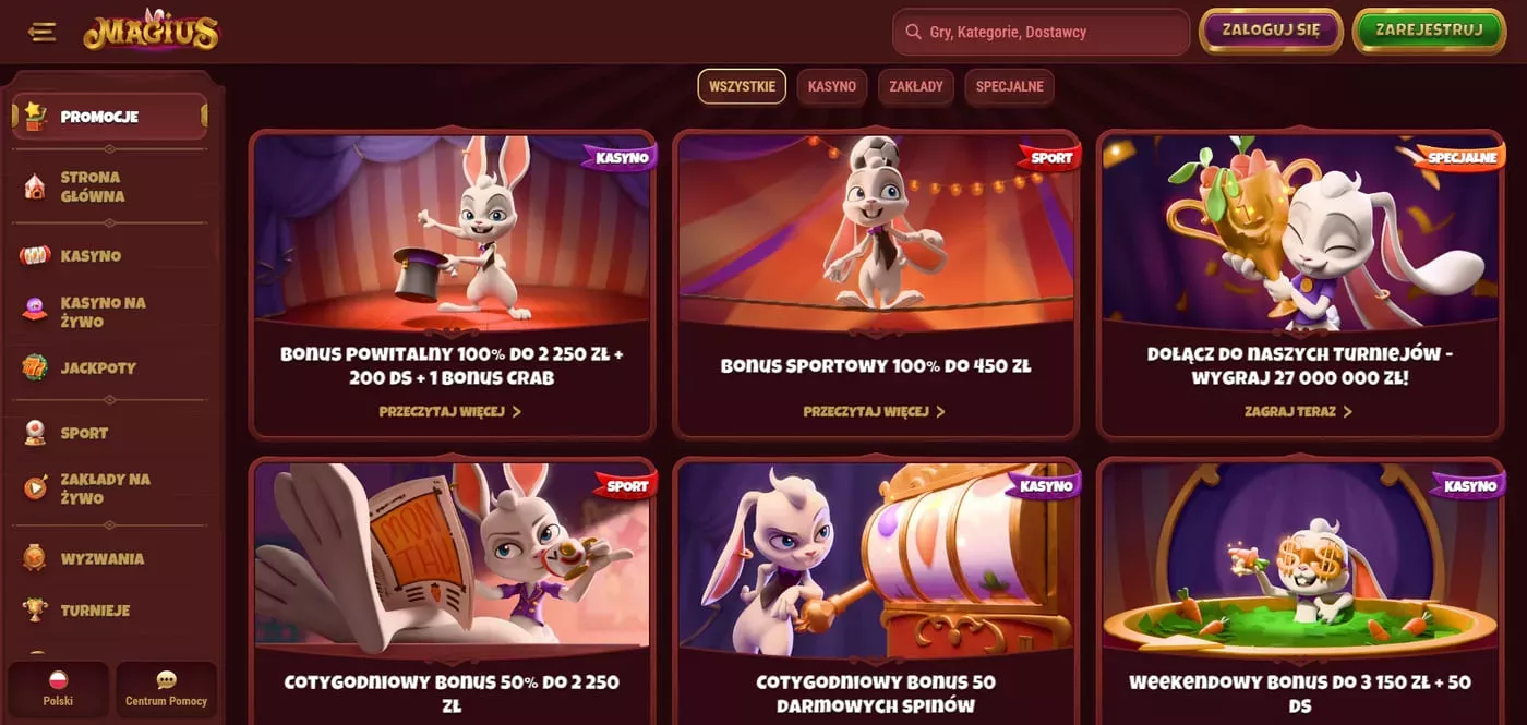 Magius brezplačni vrtljaji